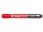 Pilot Постоянен маркер Pilot 100 кръгъл червен (SCA-100-R)