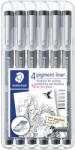 STAEDTLER Fineliner pigment liner асортимент (6) (308 SB6P)