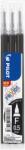 Pilot Frixion Point Clicker 0, 5 пълнител черен (3) (BLS-FRP5-S3-B)