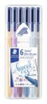 STAEDTLER Fiberpen Triplus Color 1, 0 мм Hygge ass (6) (323SB6CS12)