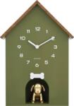 Karlsson Ceas de perete Dog House, oliv (KA6108GR)