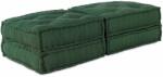 vidaXL Unitate de canapea modulara 2 pcs Verde 140 x 70 x 36 cm GartenMobel Dekor (3315080)