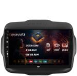 HUB64 Navigatie HUB64 Jeep Renegade (2014-2018), 8GB RAM, Android 13, Octacore, Slot Sim 4G, DSP, GPS, Wi-FI, Carplay, Android Auto, USB, Bluetooth, Waze, Touchscreen, 9 Inch (HB-649008+AD-BGRKIT286)