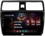 HUB64 Navigatie HUB64 Suzuki Swift (2003-2010), 8GB RAM, Android 13, Octacore, Slot Sim 4G, DSP, GPS, Wi-FI, Carplay, Android Auto, USB, Bluetooth, Waze, Touchscreen, 10.1 Inch (HB-6410008+AD-BGRKIT301)