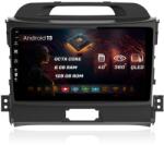 HUB64 Navigatie HUB64 Kia Sportage (2010-2016), 6GB RAM, Android 13, Octacore, Slot Sim 4G, DSP, GPS, Wi-FI, Carplay, Android Auto, USB, Bluetooth, Waze, Touchscreen, 9 Inch (HB-649006+AD-BGRKIT146)