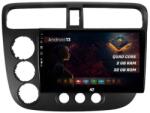 HUB64 Navigatie HUB64 Honda Civic (1998-2005), 2GB RAM, Android 13, GPS, Wi-FI, Carplay, Android Auto, USB, Bluetooth, Radio, Waze, Touchscreen, 9 inch (HB-649002+AD-BGRKIT018)
