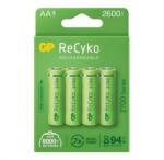 GP Batteries Baterie reîncărcabilă GP RECYKO AA, 4 buc/pachet (GPRCK260AA574C4) Baterie reincarcabila