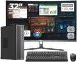 OptimX Calculator Sistem PC Office Premium OptimX T5 SFF cu procesor Intel Core i5-10400, 16GB DDR4, 1TB SSD, Win11 Pro si Monitor Curbat 32" FHD, IPS, LED + kit tastatura si mouse Pro KM500 cu fir (IL_77767