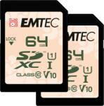 EMTEC SDXC Rugged Outdoor 64GB C1/U1 2-Pack (ECMSD64GXCU1ORP2)