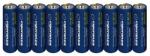 Esperanza Set 10 Baterii Alkaline AA R6, 1.5V, Esperanza EZB114 (ESP5901299959800) Baterii de unica folosinta