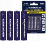Esperanza Set 4 baterii Alkaline Esperanza AAA (ESP5901299945278) Baterii de unica folosinta
