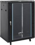 vidaXL Dulap de retea 15U cu picioare pivotante 19" IP20 60x45x86 cm GartenMobel Dekor (30264)