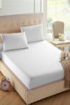 Kotonia Home Husa pat Kotonia Home Hotel - tricot, 100% bumbac, pentru saltea 100x200+20 cm, alb (000535)