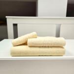 Kotonia Home Set 3 prosoape baie Greek Border Jacquard Plush Luxury - 100% Bumbac, 500g/mp, ivoire (004590) Prosop
