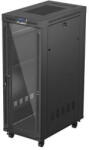 Lanberg Rack LANBERG Cabinet metalic rack 19" Lanberg 32U 600x1000mm, negru, cu usi din sticla (FF01-6032-12BL)