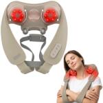 iHunt Aparat de masaj cervical iHunt SPA SmartNeck Air 3D, Electrostimulare EMS/TENS, Compresie inteligenta, Functie incalzire, Portabil, Reincarcabil (00003507) Aparat de masaj