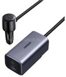 UGREEN EC706 autós töltő USB+3 Type-C aljzat 150W, 100cm, FEKETE (UGREEN_35571) (UGREEN_35571)
