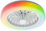 Polux Plafonieră LED RGBW dimabilă cu ventilator ZAMBIA LED/24W/230V alb + telecomandă (SA2496)