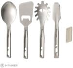 Sea to Summit Detour Stainless Steel Utensil Set kemping evőeszköz, szürke
