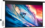 HomCom Ecran de proiecție motorizat 120 inch, 16: 9 4K HD, montaj pe perete sau tavan cu telecomandă, 297x8x183cm | Aosom Romania (001-020V91BK)