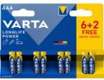 VARTA Longlife Power AAA elem 6 + 2 db