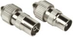 Hama Koax Csatlakozó Ezüst 3cm 205211 (205211)