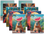 Herlitz Set 10 caiete A5 Herlitz, 48 file, 70 g/mp, matematica, Motiv Megamix (400211732-10)