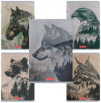 Herlitz Set 10 caiete A5 Herlitz 400211735, 70 g/mp, velin, Motiv Into the wild (400211735-10)