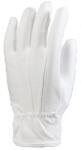  Manusi din bumbac Eurolite, albe, cusute, minibuline din PVC PE P, marimea 8 MO4168