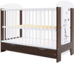 Hubners Patut copii din lemn Hubners Calisto Girafa 120x60 cm maro cu sertar (PHCALGI12MAS) - roua
