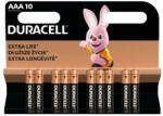 Duracell Батерии алкални Duracell Extra Life, AAA, LR03, 1.5V, 10бр. в опаковка