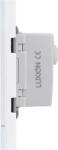 Luxion Intrerupator cu Revenire (Sonerie) Mecanic LUXION cu Rama din Sticla Standard Italian 3M (Alb) (lxi-001gf-w)