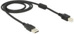 Delock USB2.0 кабел с конектори тип А, тип В, 1 м