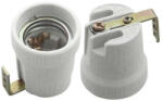 Commel 016132 T400 250V/4A E27 porcelán foglalat fémlemezzel (016132)