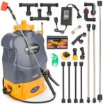 Powermat 20L akkumulátoros permetező, 20literes motoros permetező, AKKUMULÁTOROS MAGASNYOMÁSÚ PERMETEZŐGÉP 20L | + 4 FÚVÓKA KÉSZLET | Lítium-ion akkumulátor 87VM SZÁRRAL akkus háti permezető (POWERMAT20L)