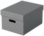 Esselte Set 3 buc Cutii arhivare carton 360 x 260 x 200 mm gri Esselte Home Recycled (ESS628283) - vexio