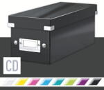 Leitz Cutie depozitare carton laminat pliabila cu capac negru Leitz WOW Click&Store (ESS60410095) - vexio