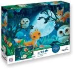 Sentosphère SENTOSPHERE Puzzle pentru copii La lumina lunii 2x24 piese (SNT7706) Puzzle