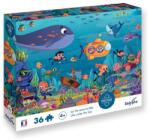 Sentosphère SENTOSPHERE Puzzle pentru copii cu poster Viața sub apă 36 piese (SNT7606) Puzzle