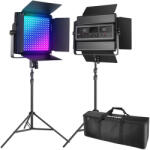  2 db-os NEEWER RGB1200 60W V4 LED-lámpa szett - studioeszkozok
