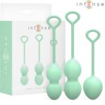 Intense Set bile Kegel Intense Charli, 3 greutăți pentru antrenament progresiv, silicon medical, body-safe (ATR-D-244432)