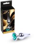 MyLove Plug anal MyLove Toys Jewellery Silver Butt, oțel inoxidabil, bază cu diamant decorativ (ATR-64-00071ML)