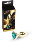 MyLove Plug anal MyLove Toys Jewellery Gold Heart, oțel inoxidabil, bază inimă cu diamant decorativ (ATR-64-00035ML)