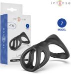 Intense Inel dublu pentru penis Intense Liam Model 7, extensie stimulatoare, flexibil, pentru suport ferm (D-245146) Inel pentru penis