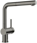 BLANCO LINUS-S mosogató csaptelep, kihúzható zuhanyfejjel, HD, satin dark steel 527733 (527733)
