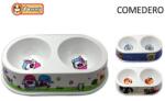 YOMMY Castron dublu din melamina Yommy 26 x 15 x 5 cm