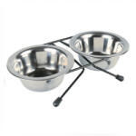 4DOG Castron din inox dublu 4Dog 2 x 0, 95L