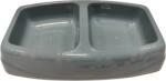 4dog Deluxe Castron dublu 4Dog Deluxe Gri 2 x 0, 25 L