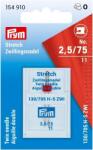 Prym Ac dublu stretch finete 75 cu 2.5 mm dinstanta intre ace Prym (154910) - cusutsibrodat