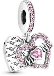 Pandora Moments Szív és Anya ezüst függő charm (799402C01)
